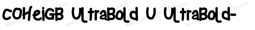 COHeiGB UltraBold U UltraBold字体转换